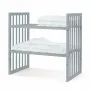 Patut Rotund Evolutiv, Waldin, 7in1 Gri, Saltele Incluse, Transformabil, Masa de Schimbat, Co-Sleeping, Tarc de Joaca, Birou, Scaune - 3
