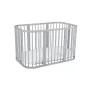Patut Rotund Evolutiv, Waldin, 7in1 Gri, Saltele Incluse, Transformabil, Masa de Schimbat, Co-Sleeping, Tarc de Joaca, Birou, Scaune - 5