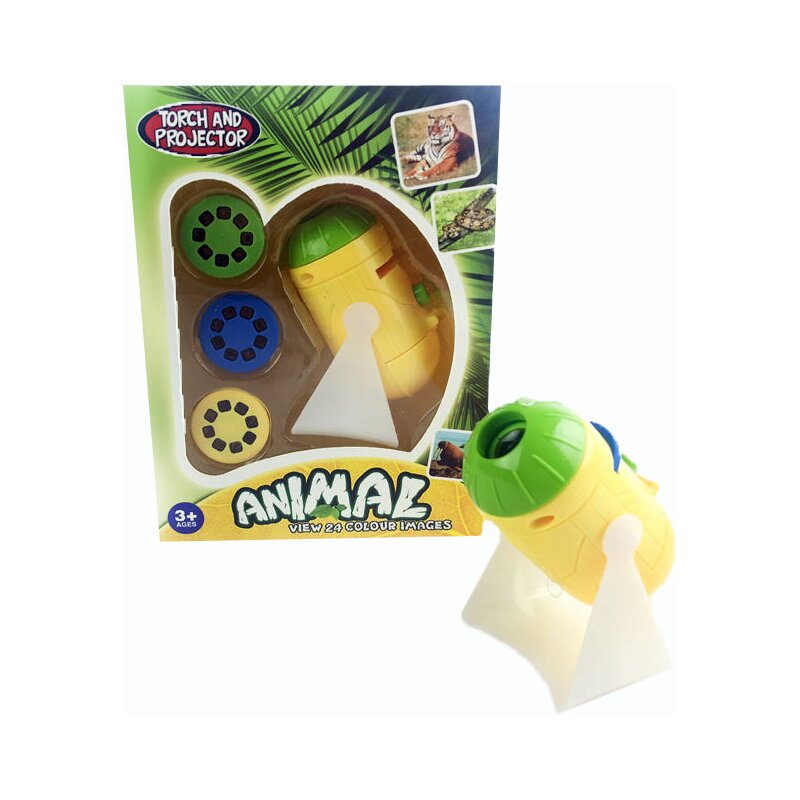 Bambinice - proiector animale cu suport, cu 3 diapozitive