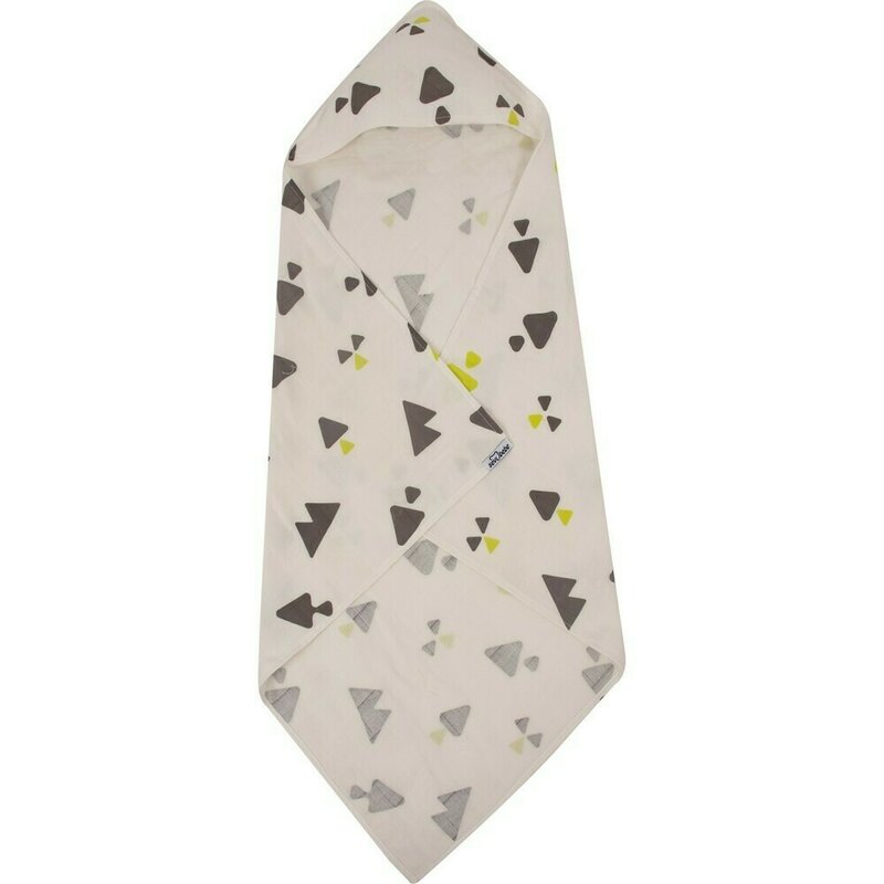Sevibebe - prosop baie cu gluga grey triangle