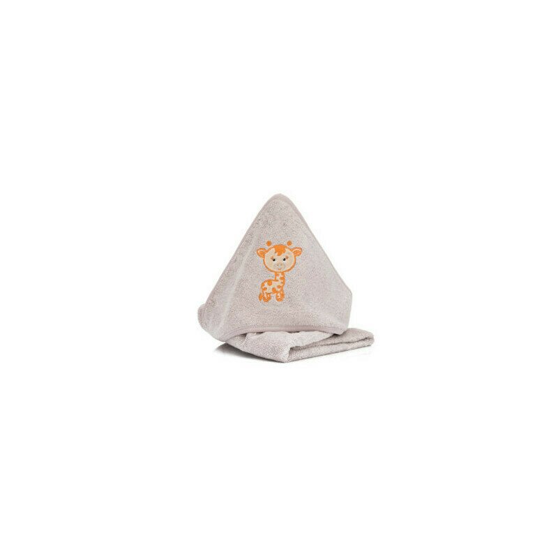 Fillikid - prosopel brodat girafa din bumbac, 75x75 cm, gri