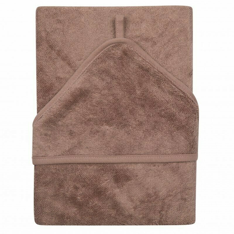 Timboo - prosopel , mellow mauve, cu gluga, pentru copii, din bambus, 74x74 cm, violet