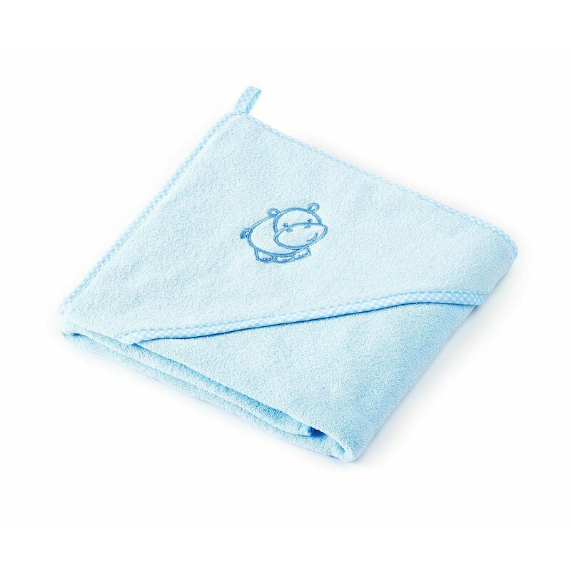 Sensillo - prosop cu gluga hippo 80x80 cm blue