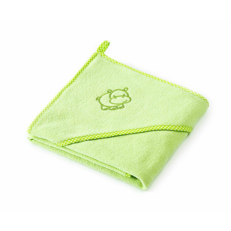 Sensillo - prosop cu gluga hippo 80x80 cm green