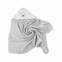Prosop de baie, Bocioland, Cu gluga, 100% bumbac, 80x80 cm, Teddy Bear, Grey - 2