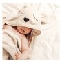 Babysteps - Prosop din fibra de bambus cu gluga pentru bebelusi si copii, Teddy Beige, marimea S 85x90cm - 3