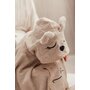 Babysteps - Prosop din fibra de bambus cu gluga si buzunar pentru bebelusi si copii, Poncho Teddy, Beige, 73x58 cm - 4