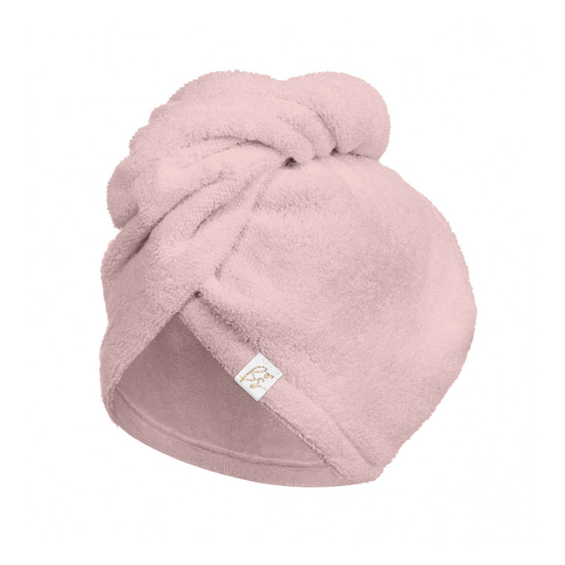 Prosop Turban din bambus pentru mamici si copii , Sepia Rose