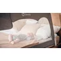 Protectie laterala pat, Lionelo, Hanna, Cu buzunar accesorii, 150x66 cm, Conform cu standardul european de securitate BS7072, Bej - 10