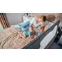 Protectie laterala pat, Lionelo, Hanna, Cu buzunar accesorii, 150x66 cm, Conform cu standardul european de securitate BS7072, Bej - 10
