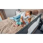 Protectie laterala pat, Lionelo, Hanna, Cu buzunar accesorii, 150x66 cm, Conform cu standardul european de securitate BS7072, Bej - 11