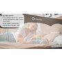 Protectie laterala pat, Lionelo, Hanna, Cu buzunar accesorii, 150x66 cm, Conform cu standardul european de securitate BS7072, Bej - 12