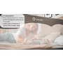 Protectie laterala pat, Lionelo, Hanna, Cu buzunar accesorii, 150x66 cm, Conform cu standardul european de securitate BS7072, Bej - 13