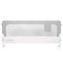 Protectie laterala pat, Primabobo, Toby, 150 cm, Inaltime 70 cm, Cu plasa respirabila, Prevazuta cu un buzunar, Cu sistem de blocare, Grosime maxima a saltelei de 25 cm, Gri - 3