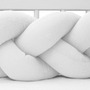 Protectie laterala, New Baby, Pentru patut, Tip Bumper impletit, Din muselina, Din materiale certificate Oeko Tex Standard 100, Lungime 210 cm, White - 2