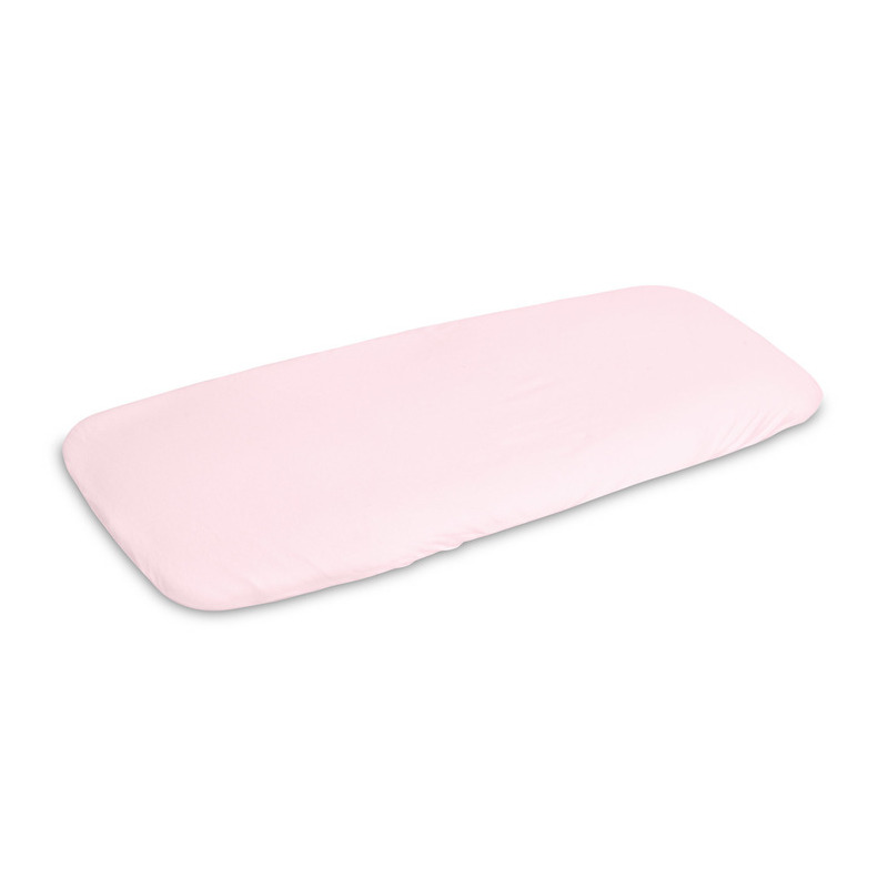 Cearceaf cu elastic, Sensillo, Pentru patut leagan sau patut co-sleeper, Antialergic, Bambus, 40x90 cm, 0 luni+, Roz