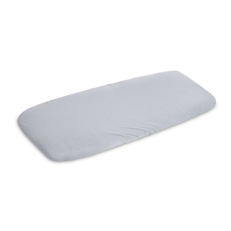 Cearceaf cu elastic, Sensillo, Pentru patut leagan sau patut co-sleeper, Antialergic, Bambus, 40x90 cm, 0 luni+, Gri