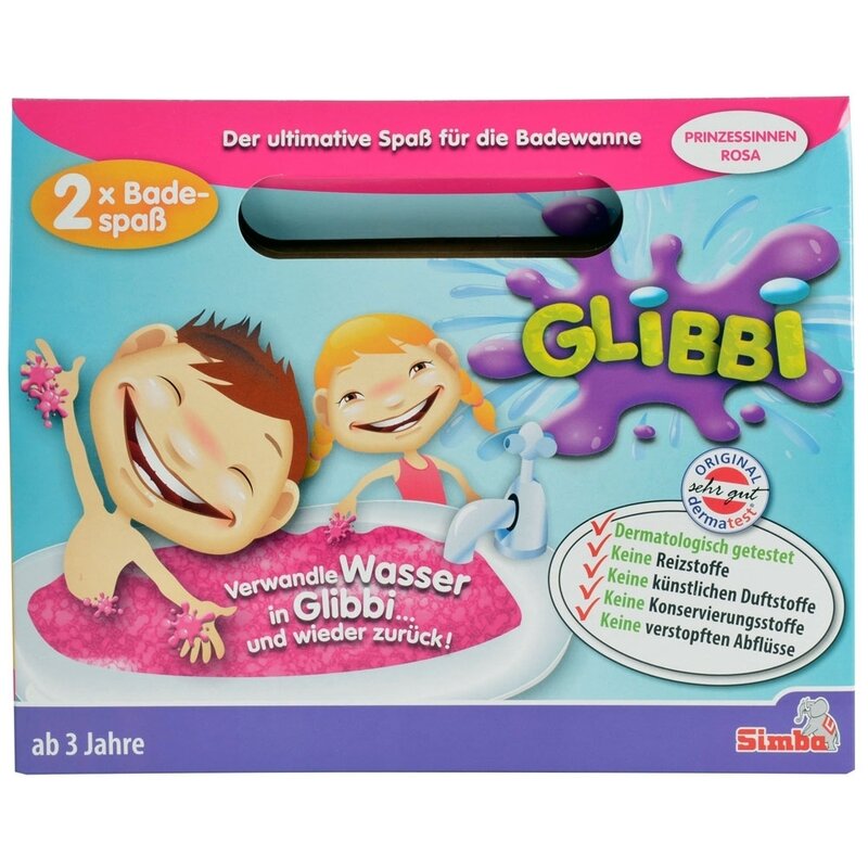 Simba - pudra de baie glibbi roz
