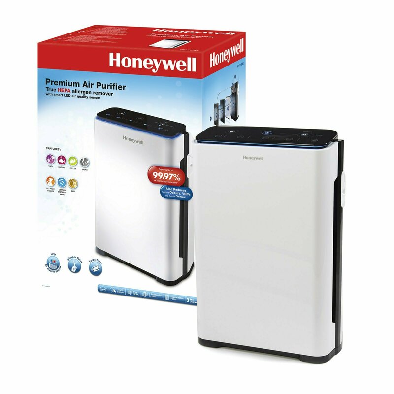 Honeywell - purificator de aer hpa710 true cu filtru hepa, 5 moduri de purificare, cronometru electronic, alb