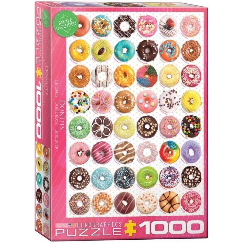 Puzzle 1000 piese donuts tops