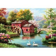 Puzzle 1000 piese - The Old Red Mill