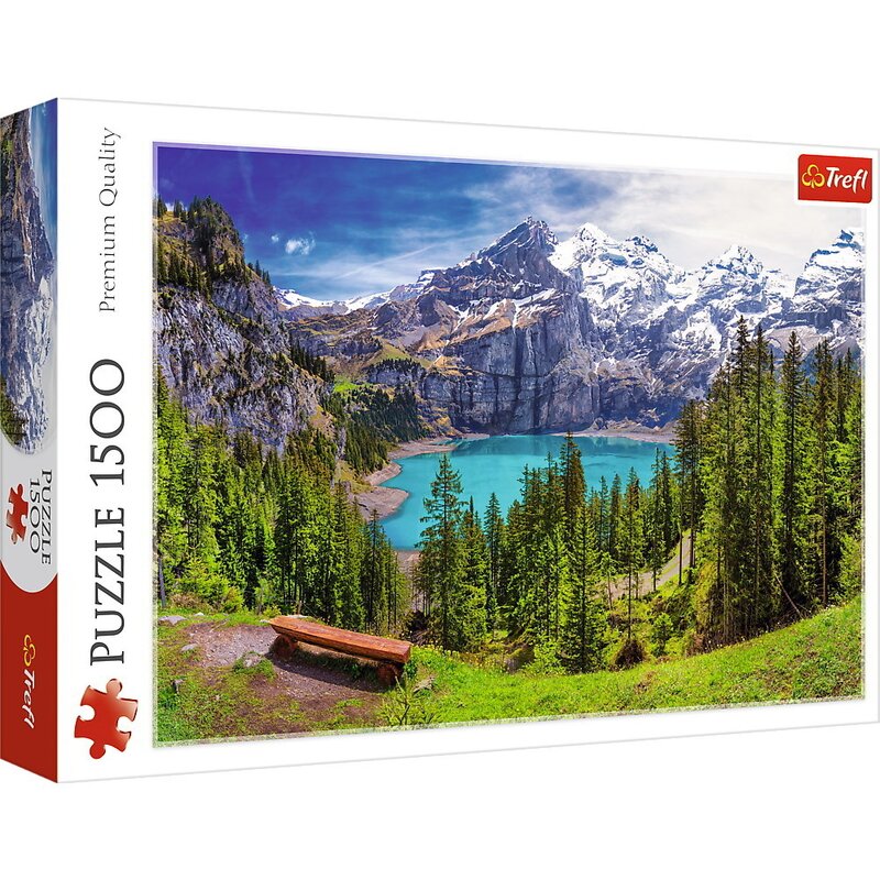 Trefl - Puzzle peisaje Lacul Oeschinen , Puzzle Copii, piese 1500