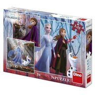Puzzle personaje Frozen II , Puzzle Copii , 3 x 55 piese, piese 165