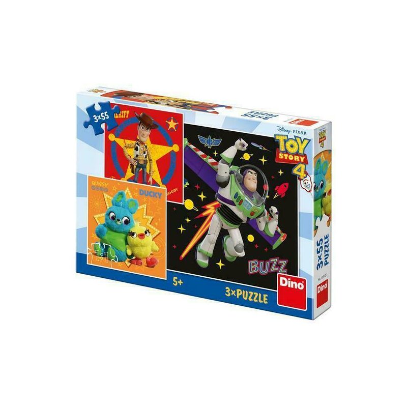 Puzzle personaje Toy Story 4 , Puzzle Copii , 3 x 55 piese, piese 165