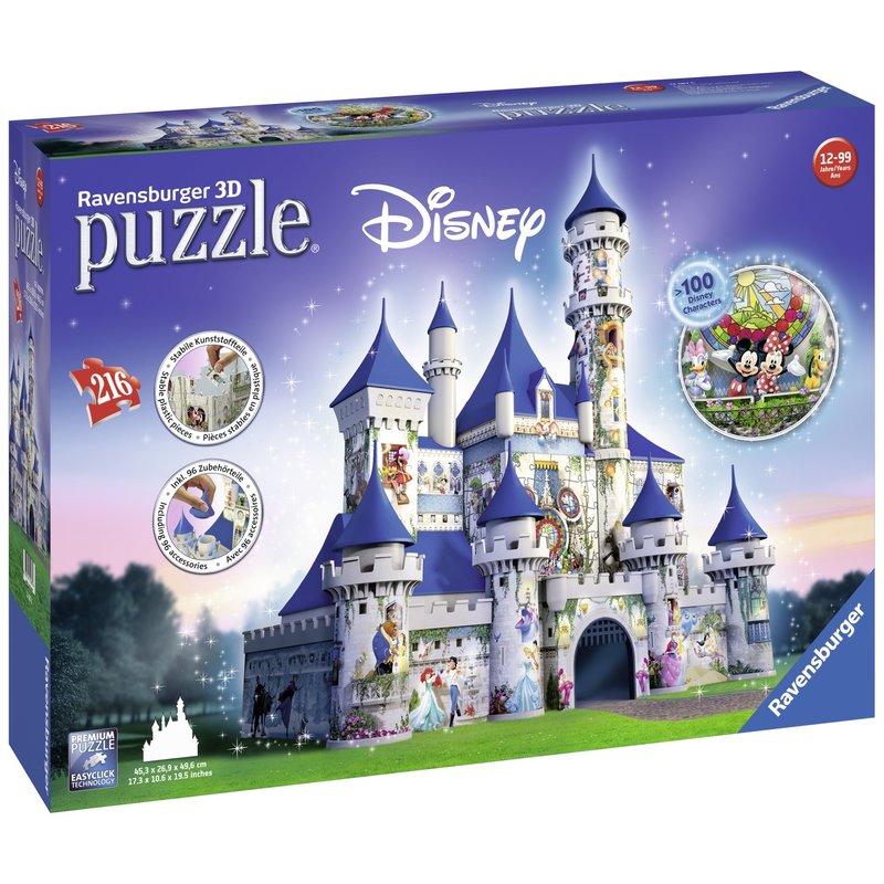 Puzzle 3D Castelul Disney, 216 Piese