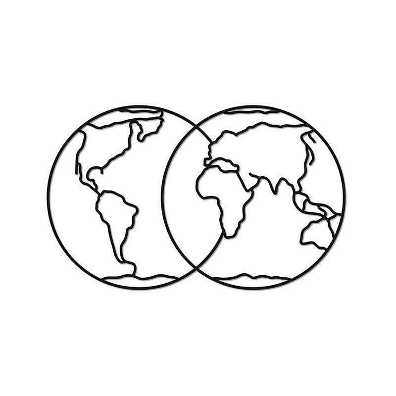 Ewa - puzzle din lemn hemispheres of earth , puzzle copii , decorativ 3d, piese 91