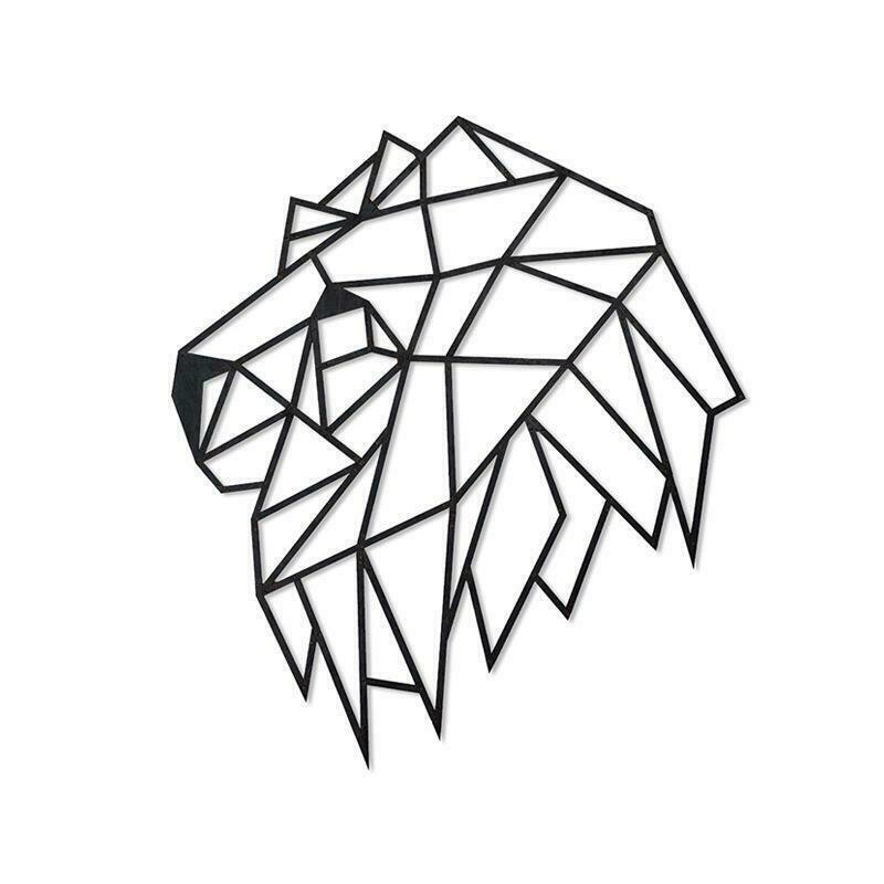 Ewa - puzzle din lemn lion head , puzzle copii , decorativ 3d, piese 134