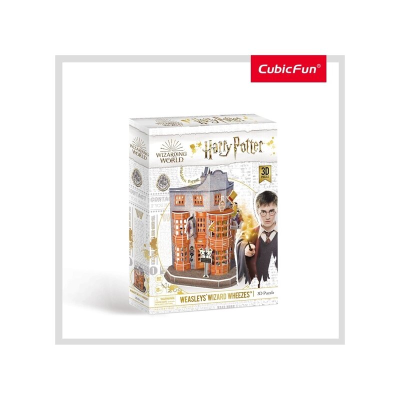CUBICFUN - Puzzle 3D Harry Potter Magazin Weasleys , Puzzle Copii, piese 62