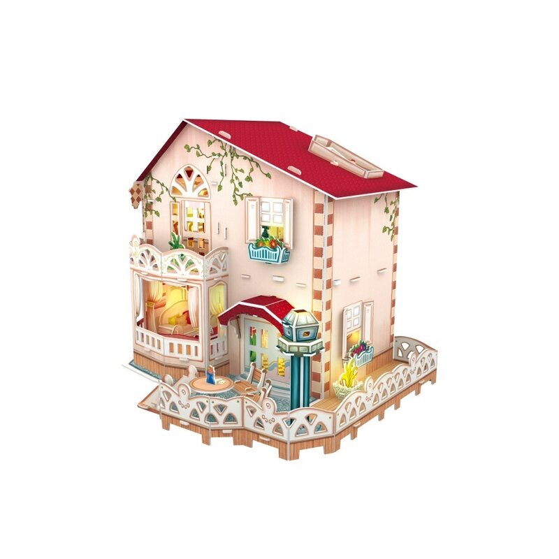 CUBICFUN - Puzzle 3D Casa de vacanta Puzzle Copii, piese 116