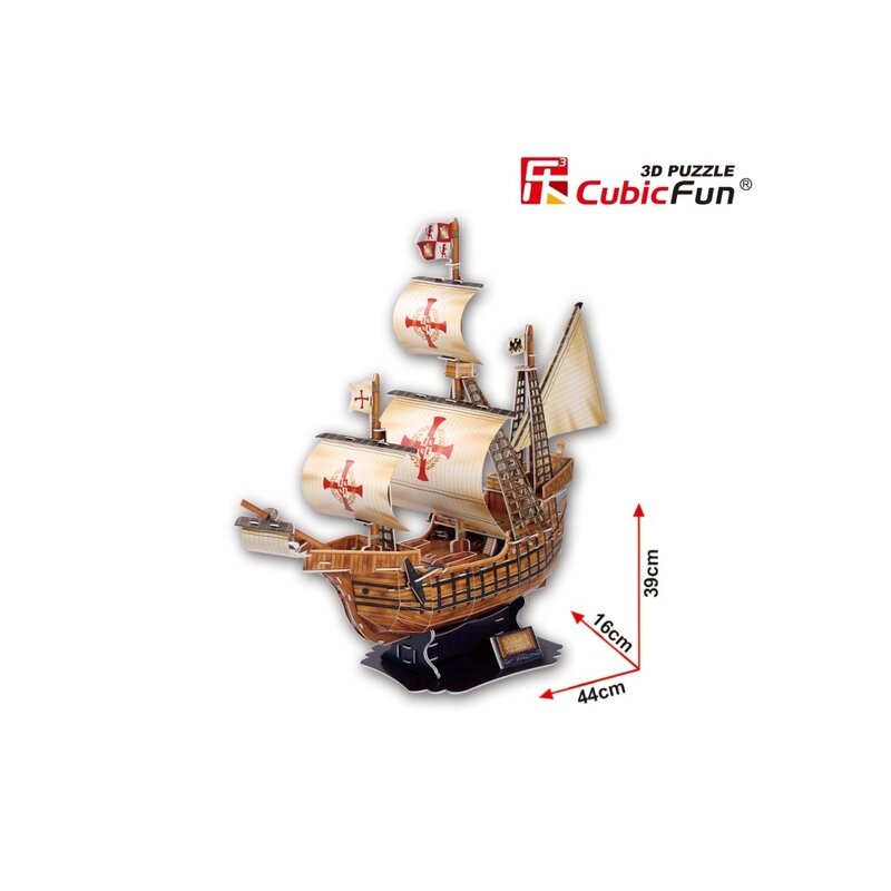 CUBICFUN - Puzzle 3D Nava Santa Maria Puzzle Copii, piese 113