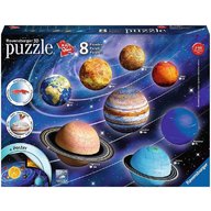 Puzzle 3D Sistemul Solar, 27/54/72/108 Piese