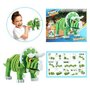 Puzzle 3D Spuma Dino Triceraptos 63 piese Toi-Toys TT43544A - 3