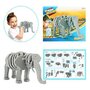 Puzzle 3D Spuma Elefant 75 piese Toi-Toys TT43545A - 3