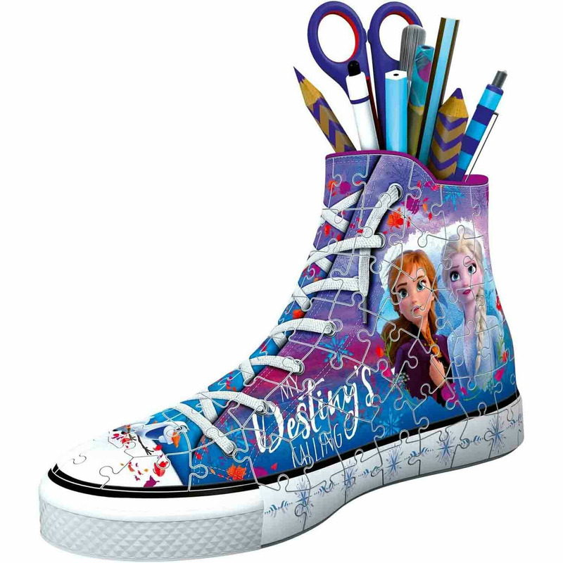 Puzzle 3D Suport Pixuri Sneaker Frozen, 108 Piese