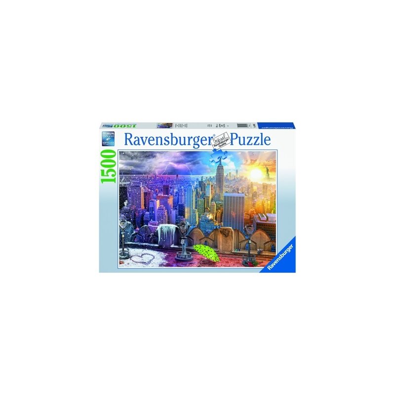 Ravensburger - puzzle 4 anotimpuri new york, 1500 piese