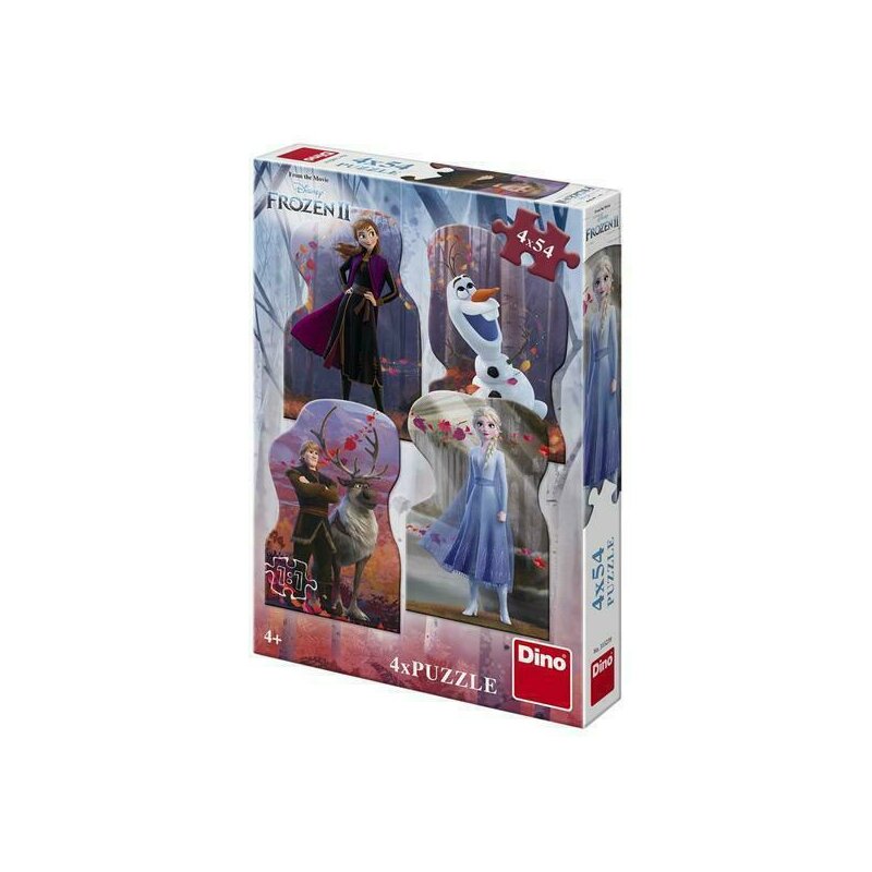 Puzzle personaje frozen ii , puzzle copii , 4 x 54 piese, piese 216