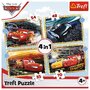Trefl - PUZZLE 4IN1 CARS - PE LOCURI, FITI FATA, START - 6