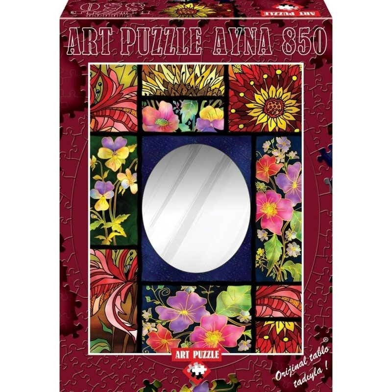 Puzzle cu oglinda 850 piese - patchwork
