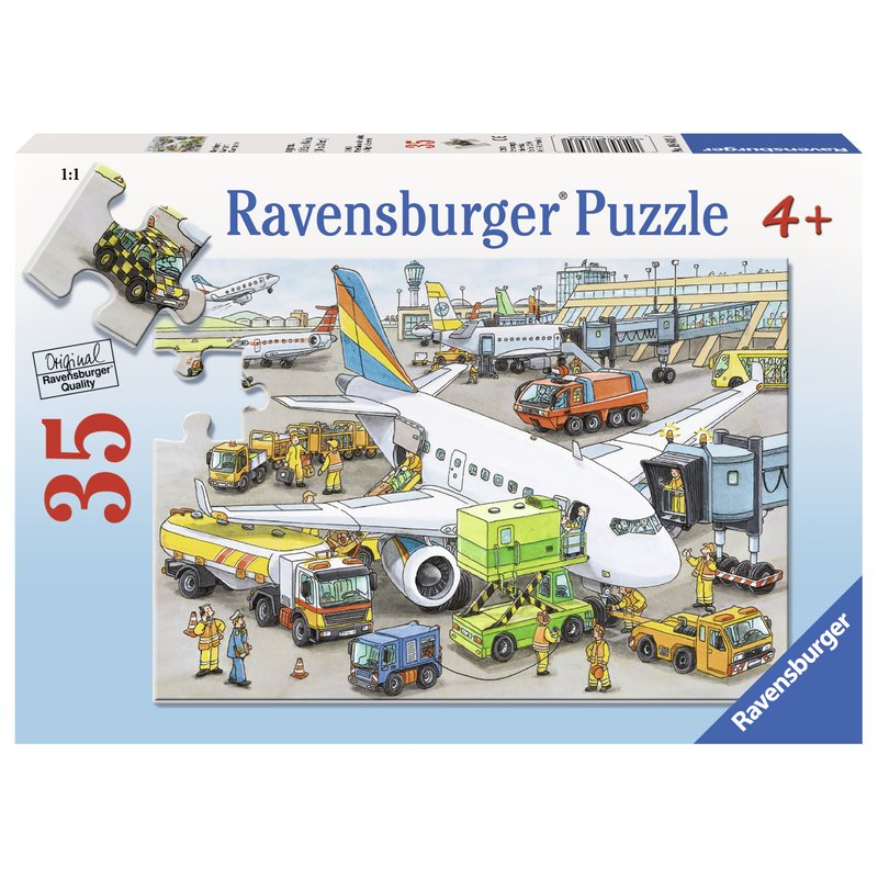 Ravensburger - Puzzle Aeroport ocupat, 35 piese