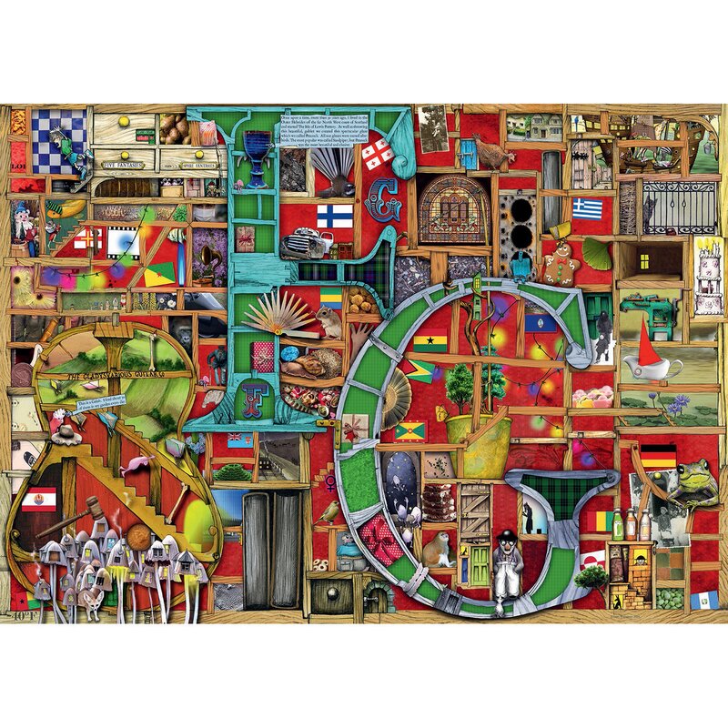 Ravensburger - puzzle educativ alfabet colin thompson puzzle adulti, piese 1000