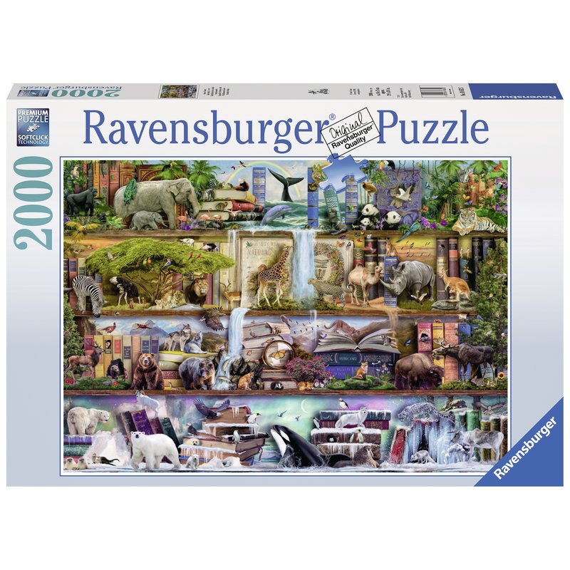 Puzzle Rafturile Cu Animale, 2000 Piese