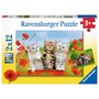 Ravensburger - Puzzle Aventura pisicutelor, 2x12 piese - 3