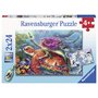 Ravensburger - Puzzle Aventura Sirenei, 2x24 piese - 1