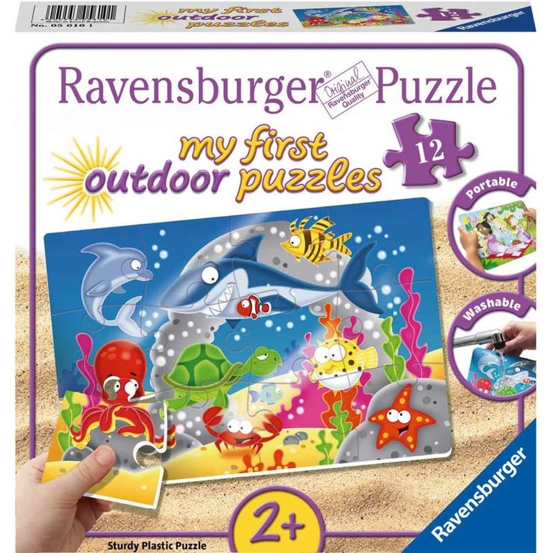 Ravensburger - Puzzle Aventuri sub apa, 12 piese