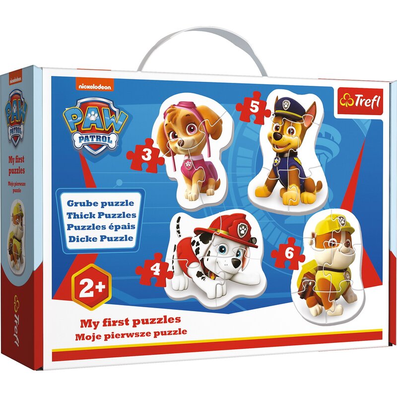 Trefl - Puzzle personaje Skye Marshall Chase si Rubble , Puzzle Copii , Baby Clasic, piese 18