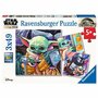 Puzzle Baby Yoda, 3X49 Piese - 2